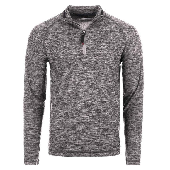 NWT Canada Weather Gear Men's Grey Fleece-Dye Supreme Soft 1/4 Zip - Sz L - Picture 1 of 6